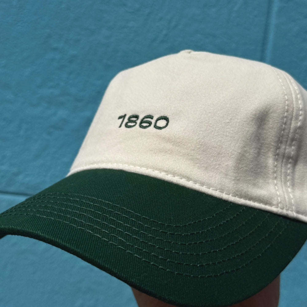 Cap - "1860" (weiss-grün)